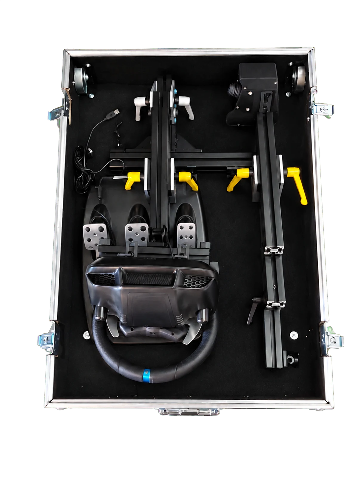 Packed overhead view